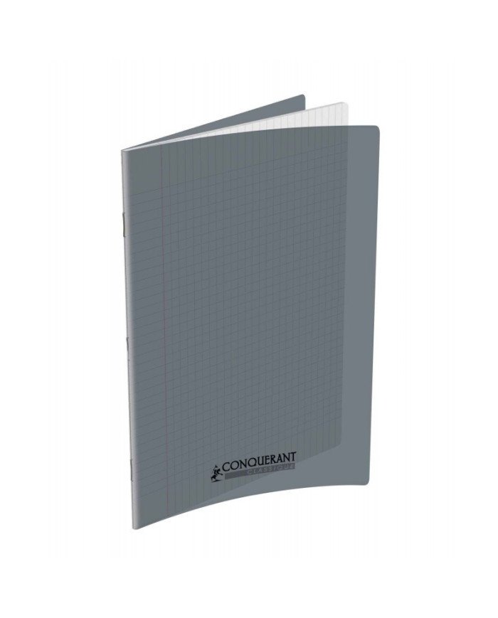 Le Libr'air - Cahier 17x22 Couverture Plastique Gris 96P Grands Carreaux 90G Conquérant - Tunisie Le Libr'air - Cahier 17x22 Couverture Plastique Gris 96P Grands Carreaux 90G Conquérant - Tunisie