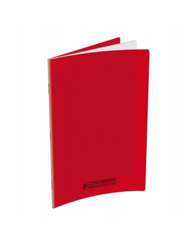 Le Libr'air - Cahier 17x22 Couverture Plastique Rouge 96P Grands Carreaux 90G Conquérant - Tunisie Le Libr'air - Cahier 17x22 Couverture Plastique Rouge 96P Grands Carreaux 90G Conquérant - Tunisie