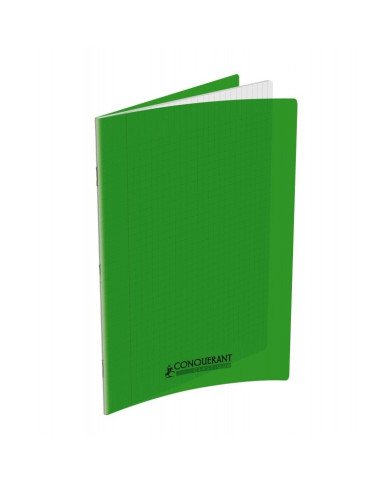 Le Libr'air - Cahier 17x22 Couverture Plastique Vert 96P Grands Carreaux 90G Conquérant - Tunisie Le Libr'air - Cahier 17x22 Couverture Plastique Vert 96P Grands Carreaux 90G Conquérant - Tunisie