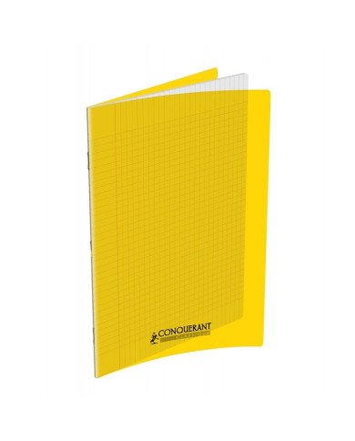 Le Libr'air - Cahier 17x22 Couverture Plastique Jaune 96P Grands Carreaux 90G Conquérant - Tunisie Le Libr'air - Cahier 17x22 Couverture Plastique Jaune 96P Grands Carreaux 90G Conquérant - Tunisie