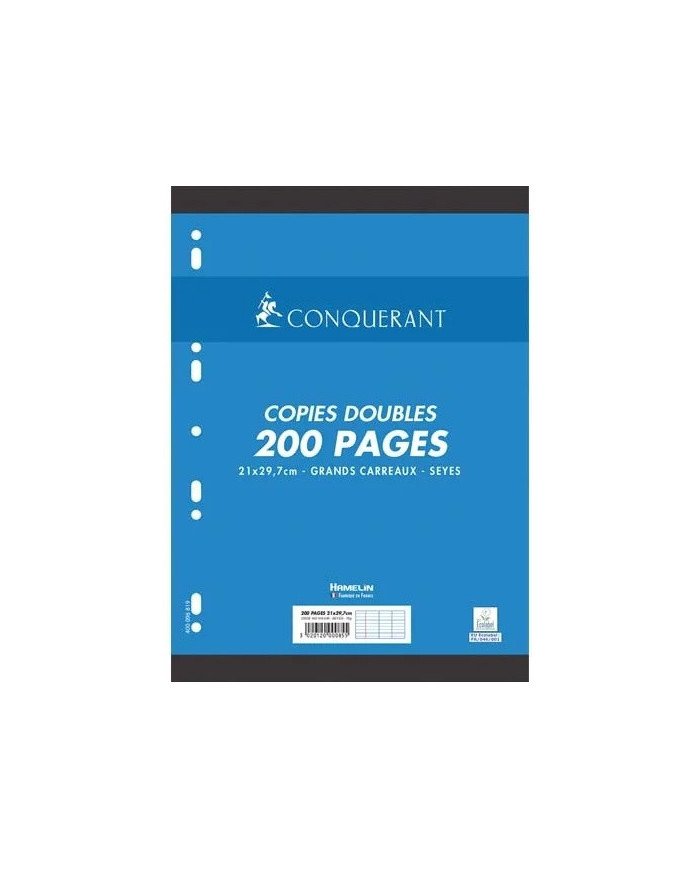 Le Libr'air - Copies Doubles Perforées Blanches A4 200 Pages Seyes 70g Conquérant - Tunisie