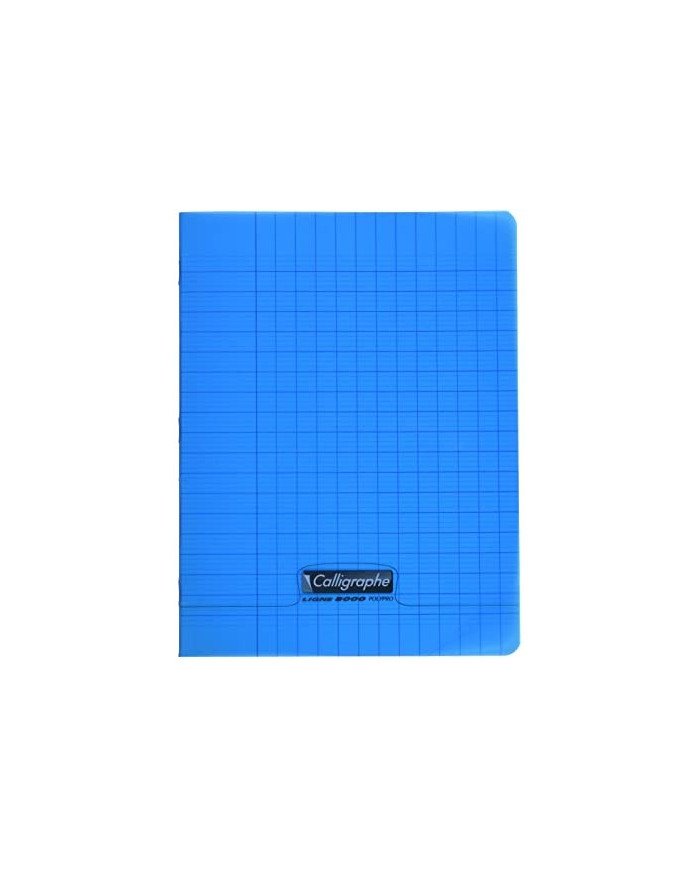 Le Libr'air - Cahier 17x22 Couverture Plastique Bleu 96P Grands Carreaux 90G Calligraphe - Tunisie
