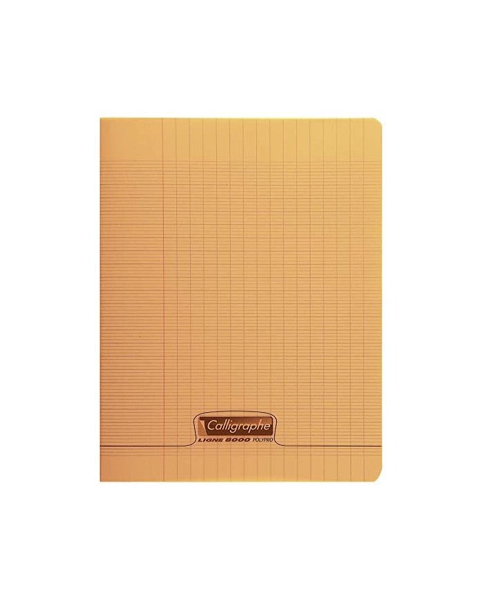 Le Libr'air - Cahier 17x22 Couverture Plastique Orange 96P Grands Carreaux 90G Calligraphe - Tunisie