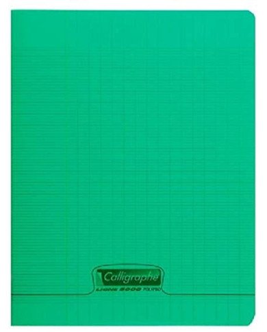 Le Libr'air - Cahier 17x22 Couverture Plastique Vert 96P Grands Carreaux 90G Calligraphe - Tunisie Le Libr'air - Cahier 17x22 Couverture Plastique Vert 96P Grands Carreaux 90G Calligraphe - Tunisie