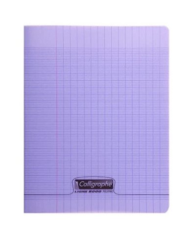 Le Libr'air - Cahier 17x22 Couverture Plastique Violet 96P Grands Carreaux 90G Calligraphe - Tunisie Le Libr'air - Cahier 17x22 Couverture Plastique Violet 96P Grands Carreaux 90G Calligraphe - Tunisie