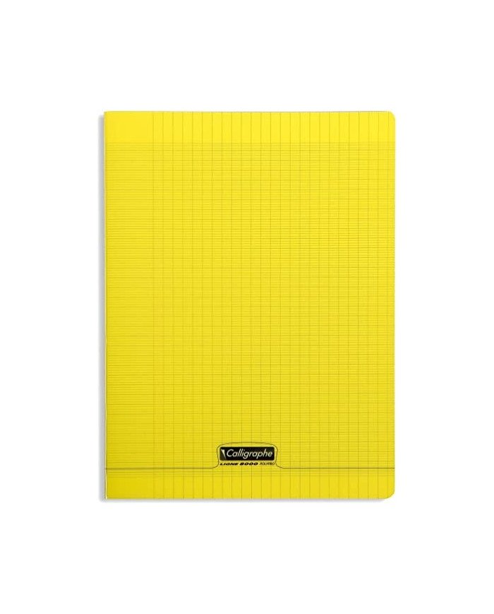 Le Libr'air - Cahier 24X32 Couverture Plastique Jaune 96P Grands Carreaux 90G Calligraphe - Tunisie