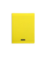 Le Libr'air - Cahier 24X32 Couverture Plastique Jaune 96P Grands Carreaux 90G Calligraphe - Tunisie