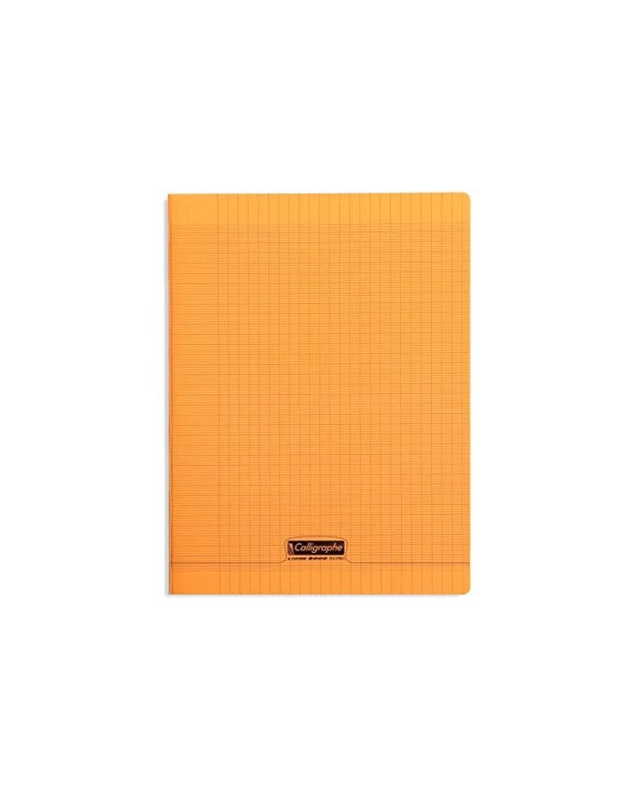Le Libr'air - Cahier 24X32 Couverture Plastique Orange 96P Grands Carreaux 90G Calligraphe - Tunisie