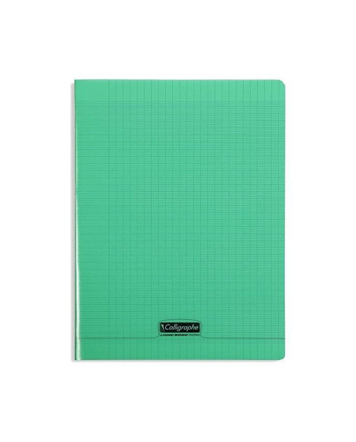 Le Libr'air - Cahier 24X32 Couverture Plastique Vert 96P Grands Carreaux 90G Calligraphe - Tunisie