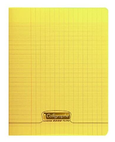 Le Libr'air - Cahier 17x22 Couverture Plastique Jaune 96P Grands Carreaux 90G Calligraphe - Tunisie Le Libr'air - Cahier 17x22 Couverture Plastique Jaune 96P Grands Carreaux 90G Calligraphe - Tunisie