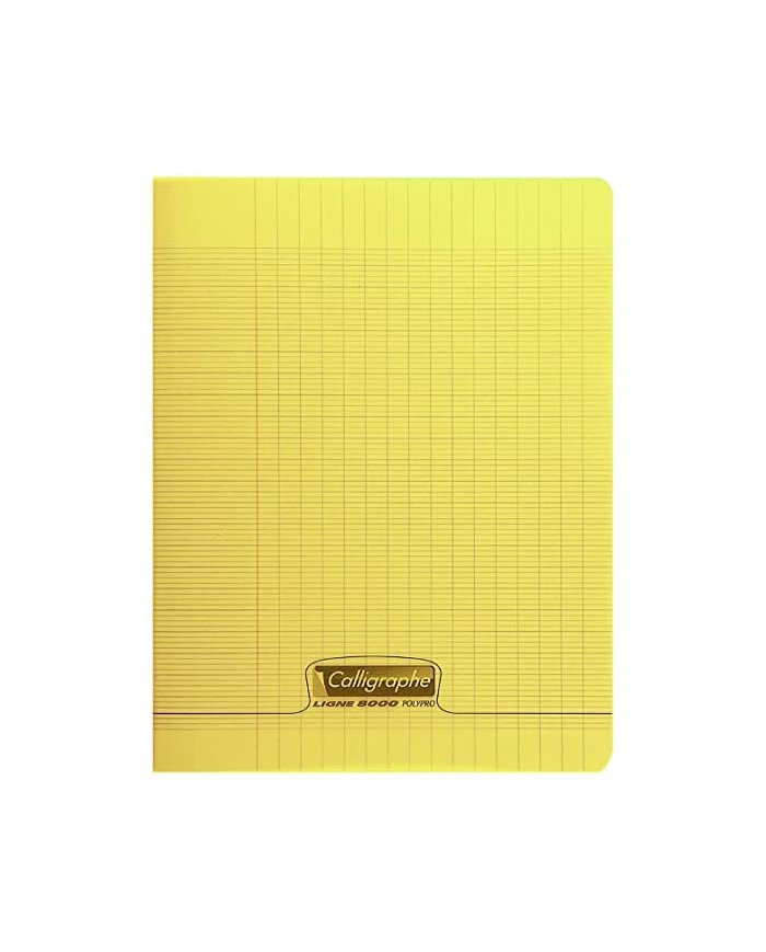 Le Libr'air - Cahier 21x29.7 Couverture Plastique Jaune 96P Grands Carreaux 90G Calligraphe - Tunisie