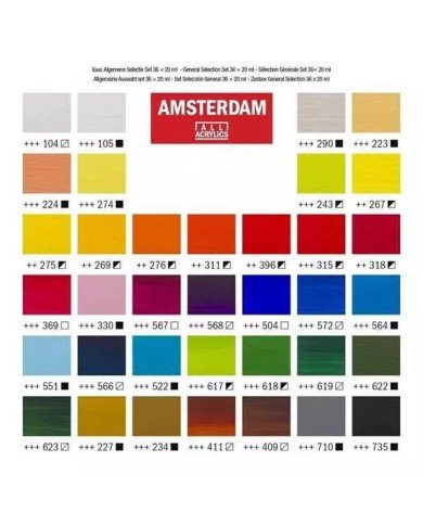 Le Libr'air - Set d’acryliques série Standard 36 x 20 ml - Amsterdam - Tunisie Le Libr'air - Set d’acryliques série Standard 36 x 20 ml - Amsterdam - Tunisie