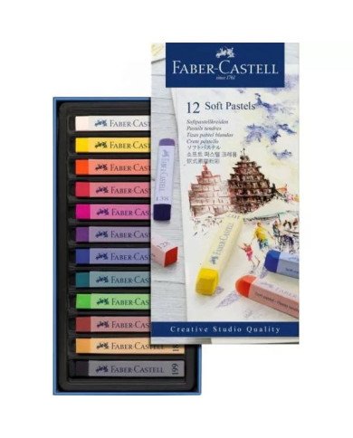 Le Libr'air - Boîte de 12 Pastels tendres - Faber Castell - Tunisie Le Libr'air - Boîte de 12 Pastels tendres - Faber Castell - Tunisie