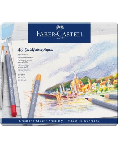Le Libr'air - Boîte métal de 48 crayons aquarellables Goldfaber Aqua - Faber Castell - Tunisie Le Libr'air - Boîte métal de 48 crayons aquarellables Goldfaber Aqua - Faber Castell - Tunisie