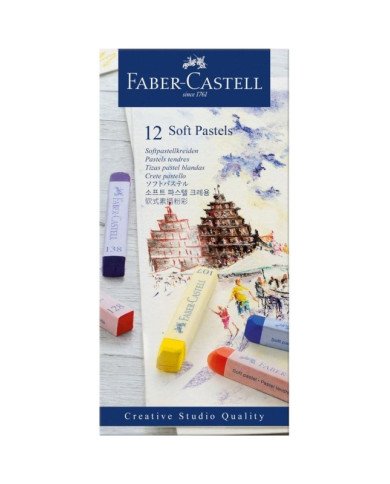 Le Libr'air - Boîte de 12 Pastels tendres - Faber Castell - Tunisie Le Libr'air - Boîte de 12 Pastels tendres - Faber Castell - Tunisie