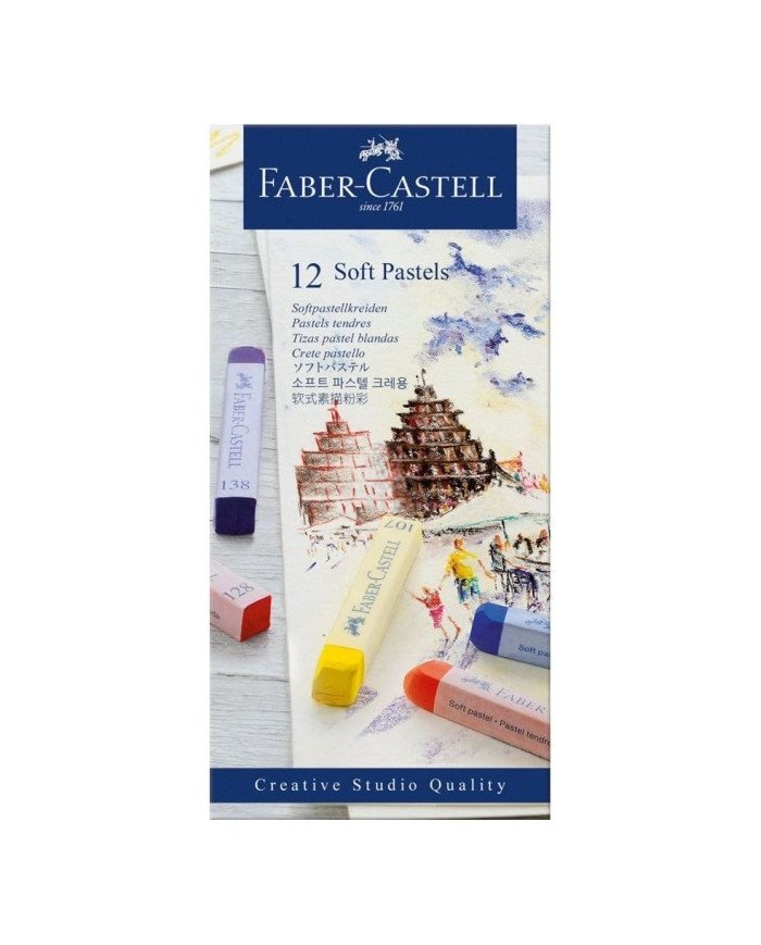 Le Libr'air - Boîte de 12 Pastels tendres - Faber Castell - Tunisie