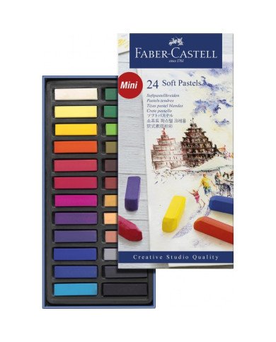 Le Libr'air - Boite De 24 Pastels Tendres - Faber Castell - Tunisie Le Libr'air - Boite De 24 Pastels Tendres - Faber Castell - Tunisie