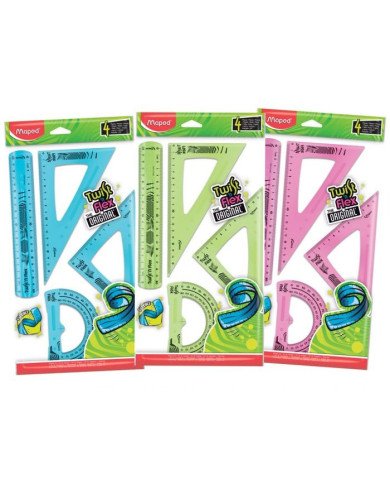 Pochette Géométrique 20CM 4 Pièces Twist'n Flex MAPED