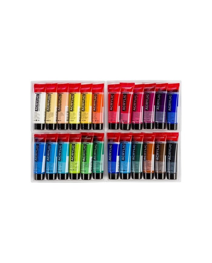 Set d’acryliques série Standard 24 x 20 ml - Amsterdam