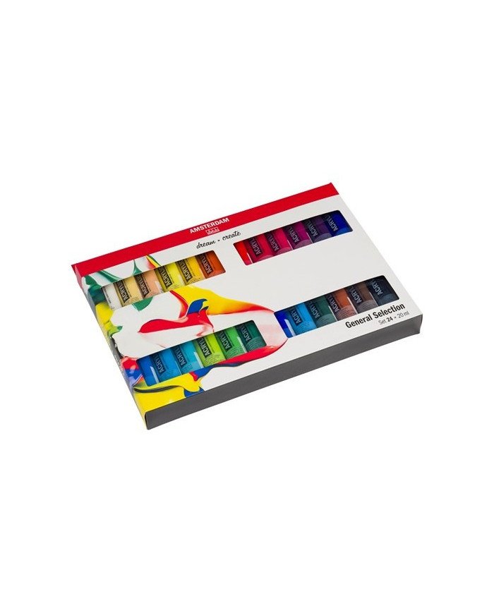 Set d’acryliques série Standard 24 x 20 ml - Amsterdam