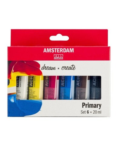 Set d’acryliques série Standard 6 x 20 ml - Amsterdam Set d’acryliques série Standard 6 x 20 ml - Amsterdam