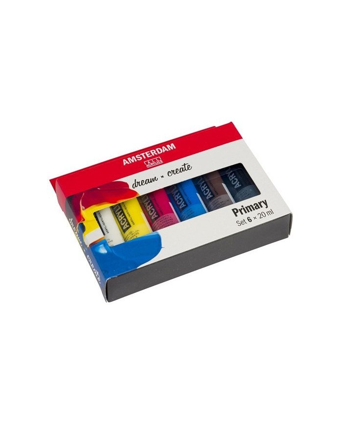 Set d’acryliques série Standard 6 x 20 ml - Amsterdam Set d’acryliques série Standard 6 x 20 ml - Amsterdam