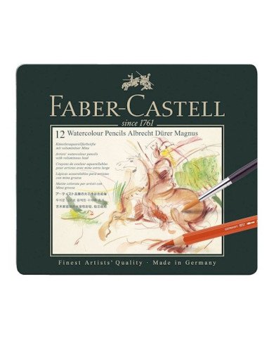 Boîte Métal 12 crayons De Couleurs Aquarellables Faber-Castell Boîte Métal 12 crayons De Couleurs Aquarellables Faber-Castell