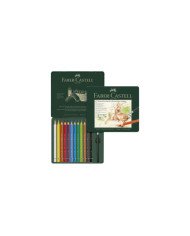 Boîte Métal 12 crayons De Couleurs Aquarellables Faber-Castell