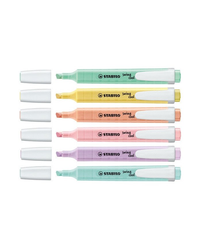 Pochette De 6 Surligneurs Stabilo Swing Cool Pastel Pochette De 6 Surligneurs Stabilo Swing Cool Pastel