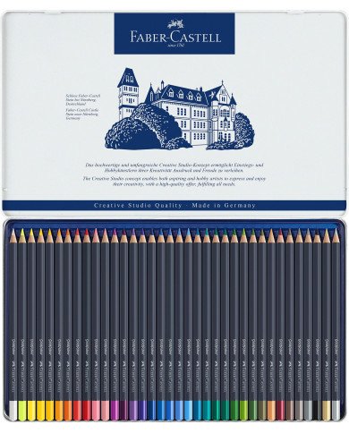 Le Libr'air - Boîte Métal de 36 Crayons de couleur Goldfaber -Faber Castell - Tunisie