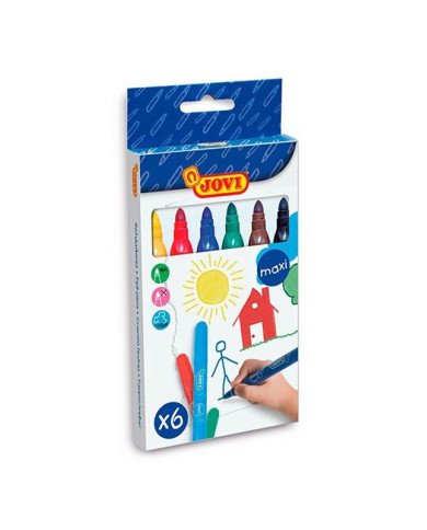 Jovi 6 Feutres Maxi Lavables Ref 1706