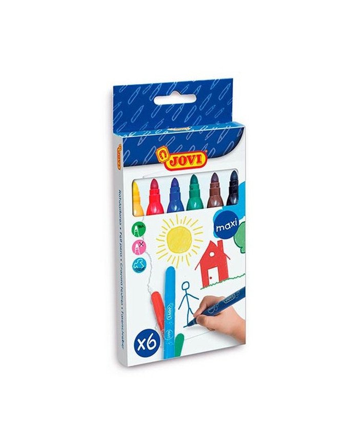 Jovi 6 Feutres Maxi Lavables Ref 1706