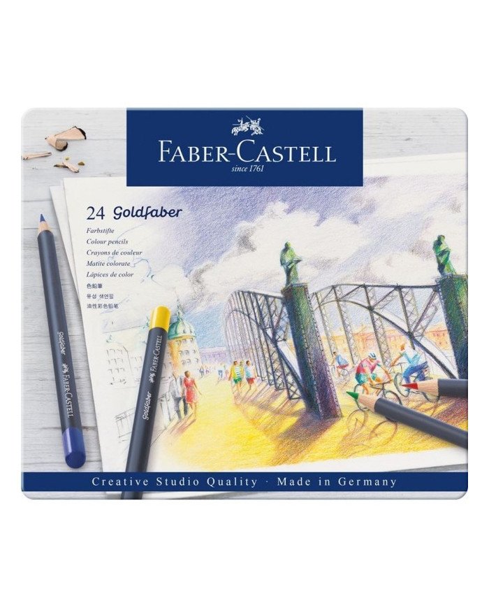 Le Libr'air - Boite Métal de 24 Crayons De Couleur Goldfaber - Faber Castell - Tunisie