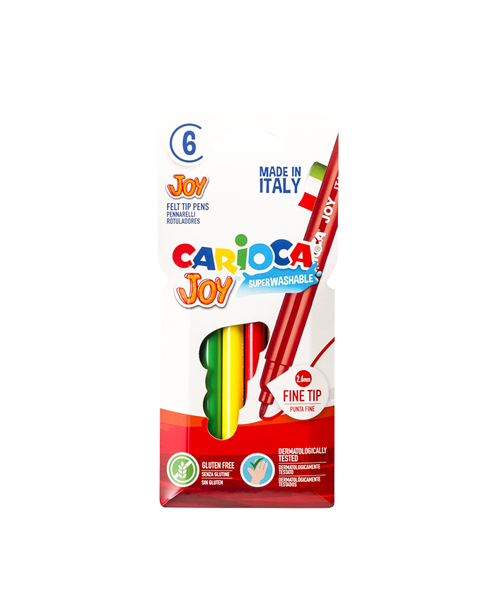 Pochette De 6 Feutres CARIOCA Joy