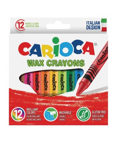 Boite 12 Crayons De Cire CARIOCA Boite 12 Crayons De Cire CARIOCA