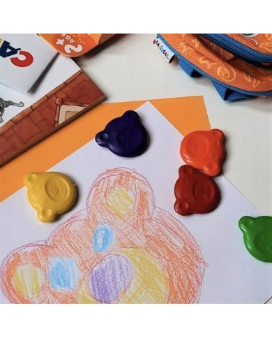 Set De 6 Crayons CARIOCA Baby Teddy