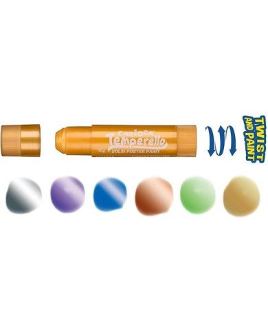 Etui De 6 Stick Gouache Temperello Métallic CARIOCA