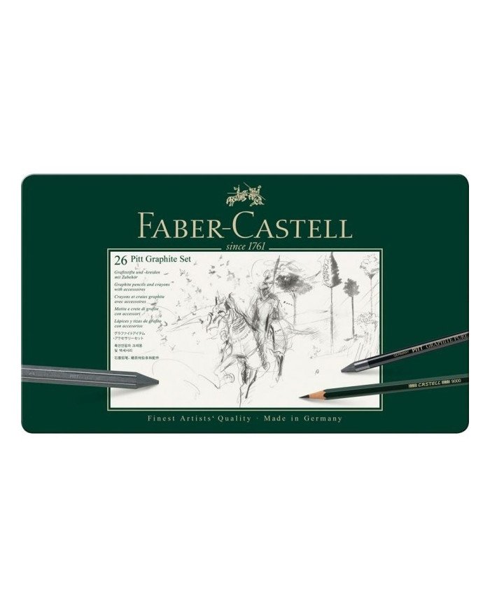 Le Libr'air - Coffret Pitt Graphite, boîte de 26 - Faber Castell - Tunisie