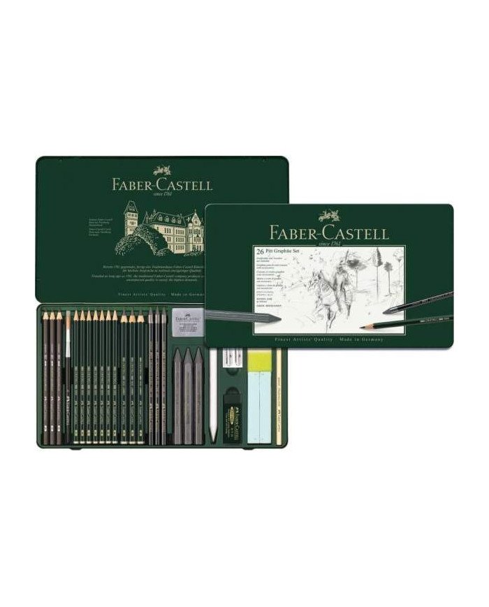 Le Libr'air - Coffret Pitt Graphite, boîte de 26 - Faber Castell - Tunisie