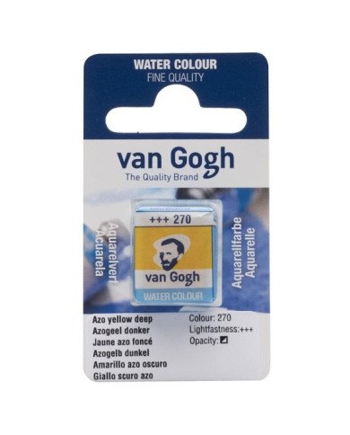 Peinture Aquarelle Fine Demi-Godet - 270 Jaune Azo Foncé