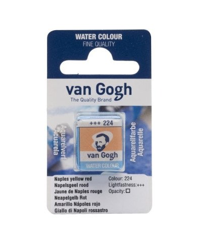 Peinture aquarelle Godet Jaune de Naples Rouge 224 VAN GOGH