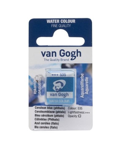 Peinture Aquarelle Fine Demi-Godet - 535 Bleu Céruléum Peinture Aquarelle Fine Demi-Godet - 535 Bleu Céruléum