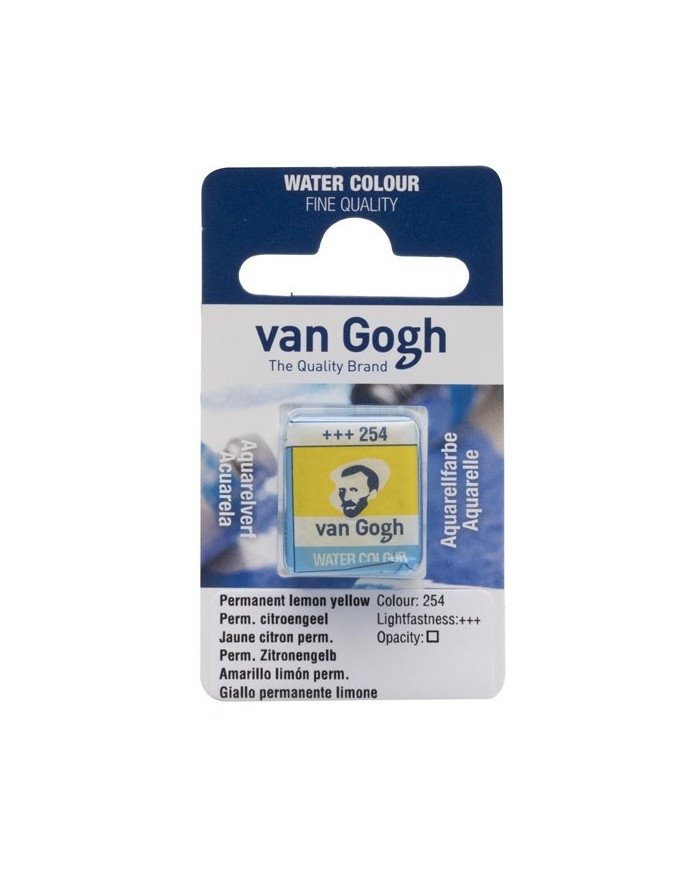 Peinture Aquarelle Fine Demi-Godet - 254 Jaune Citron Permanent