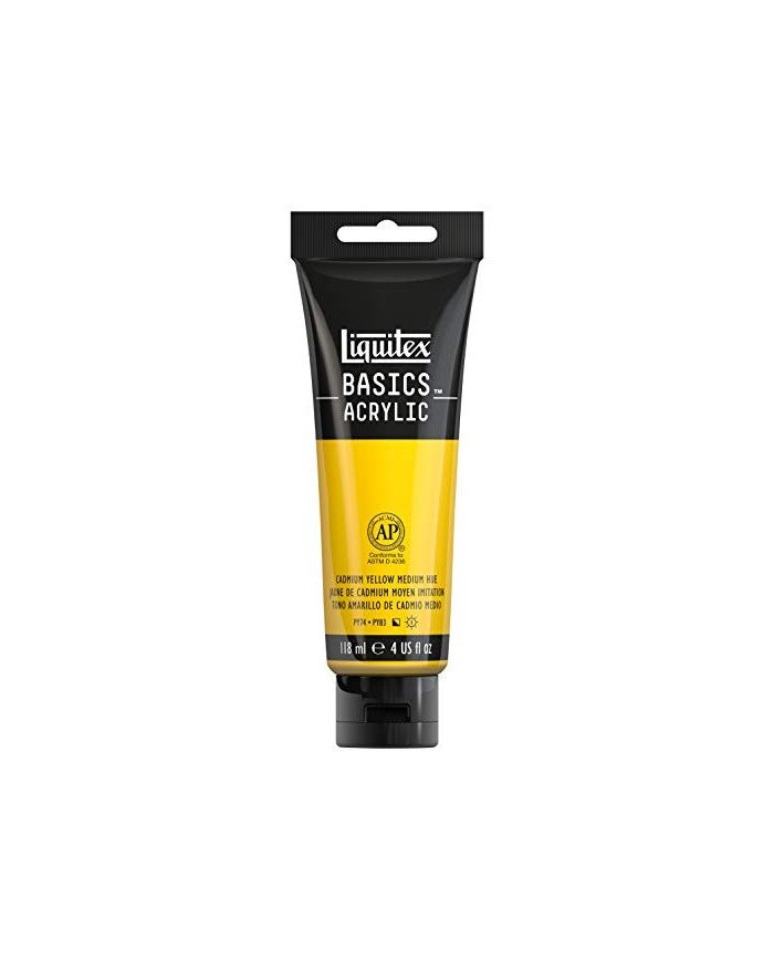 Liquitex Basics Acrylique Jaune De Cadmium Moyen 830 - 118ML
