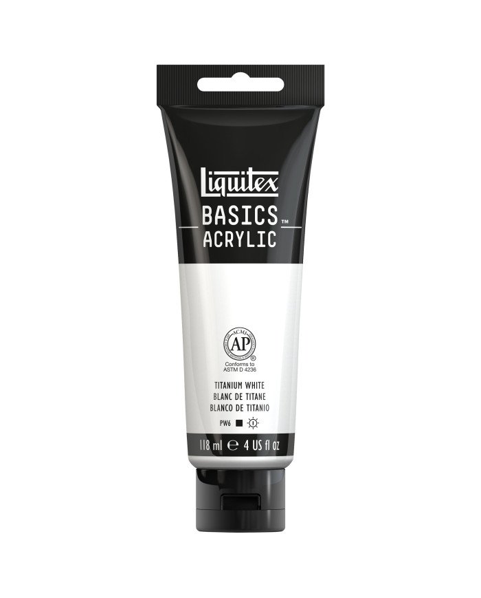 Liquitex Basics Acrylique Blanc De Titane 118ML Liquitex Basics Acrylique Blanc De Titane 118ML