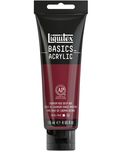 Liquitex Basics Acrylique Rouge De Cadmium Foncé 118ML
