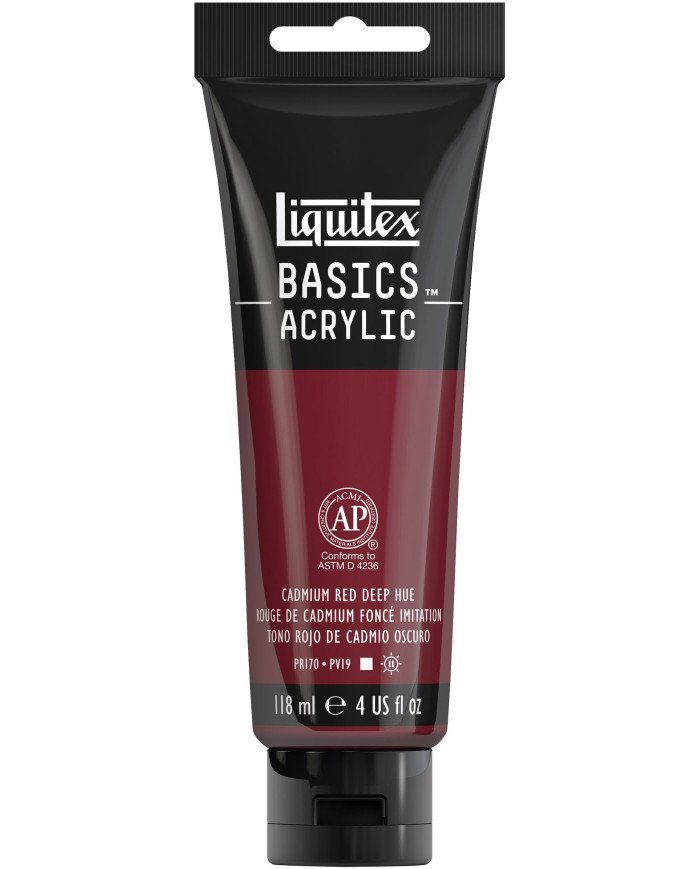 Liquitex Basics Acrylique Rouge De Cadmium Foncé 118ML