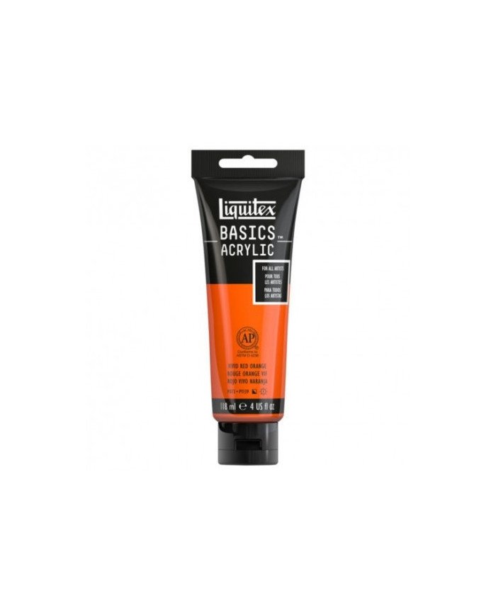 Liquitex Basics Acrylique Rouge Orange Vif 118ML