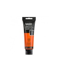 Liquitex Basics Acrylique Rouge Orange Vif 118ML