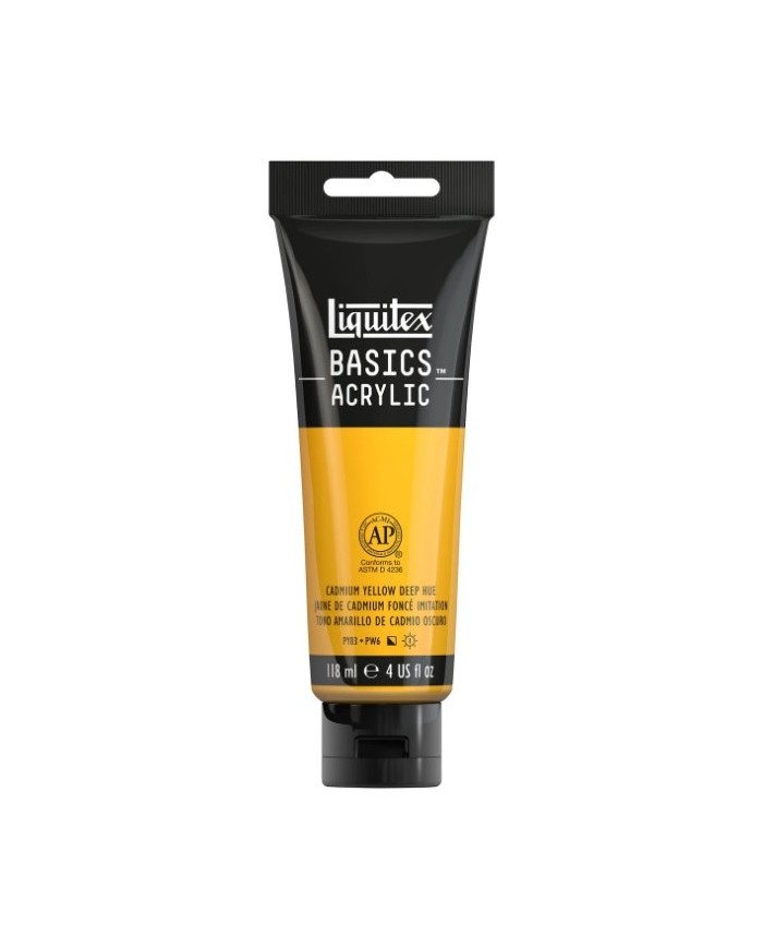 Liquitex Basics Acrylique Jaune Cadmium Foncé 118ML